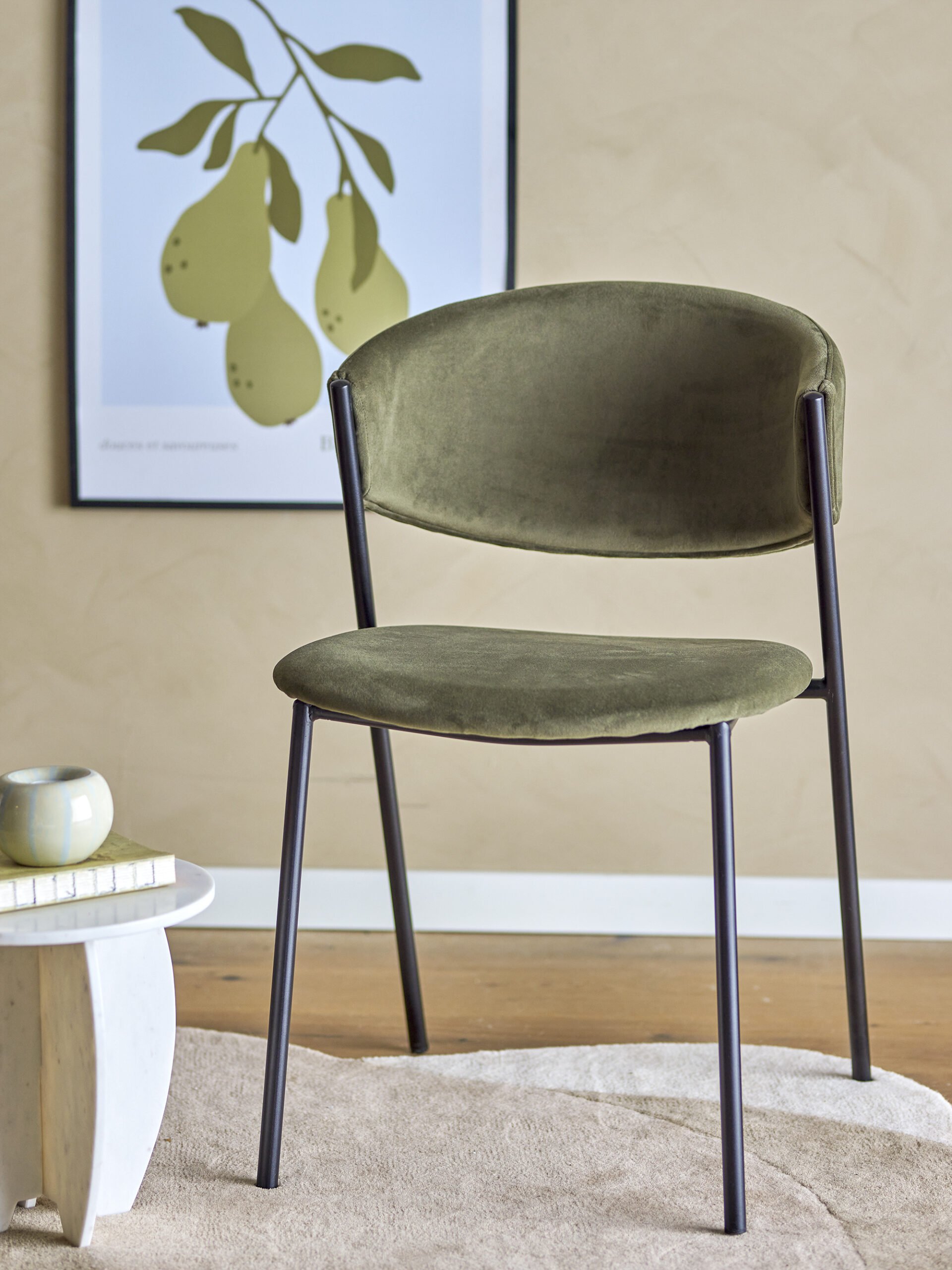 Marlo Dining Chair, Green, Recycled Polyester - Image 6
