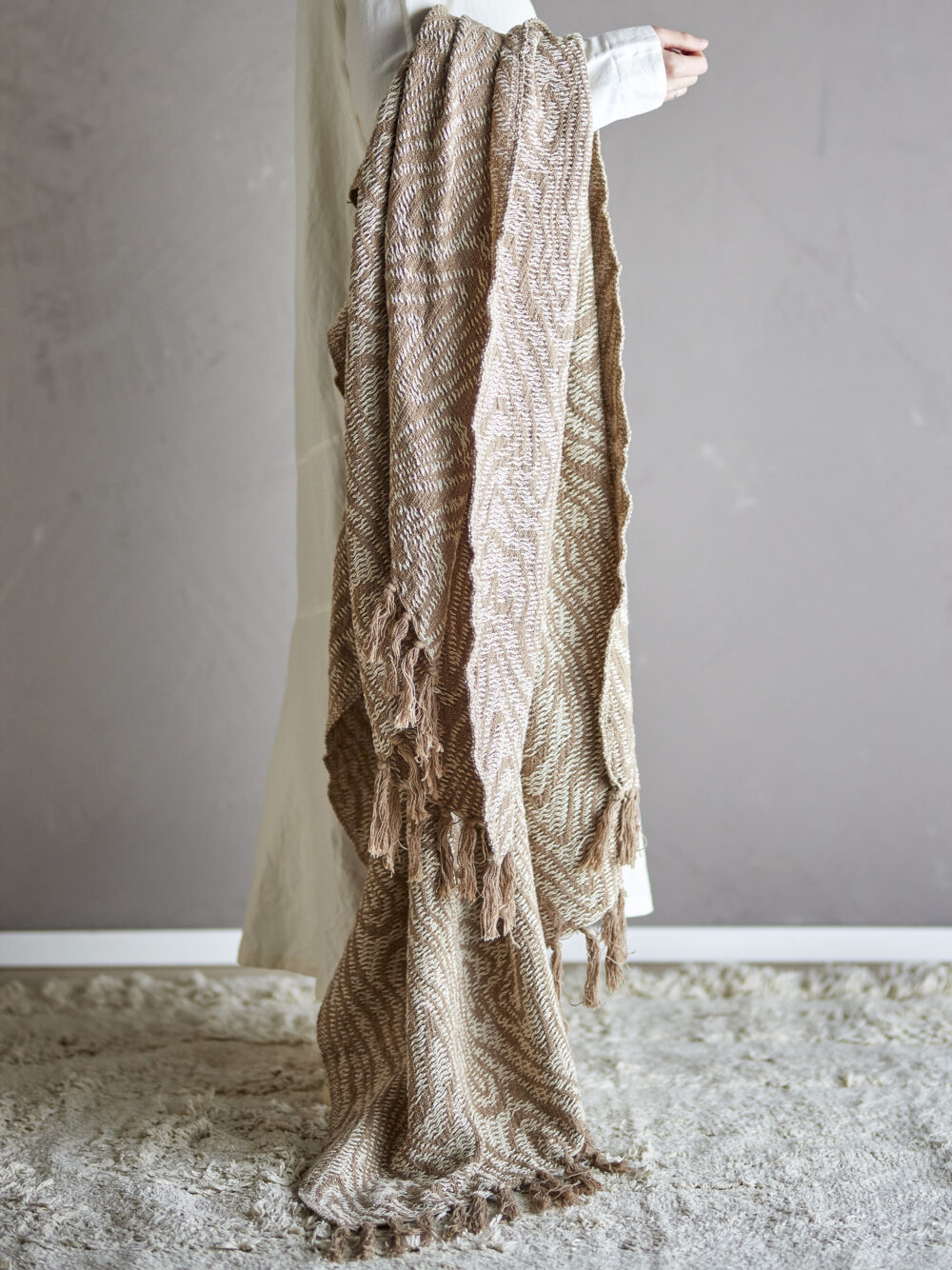 Okapi Throw, Brown, Recycled Cotton - Image 5