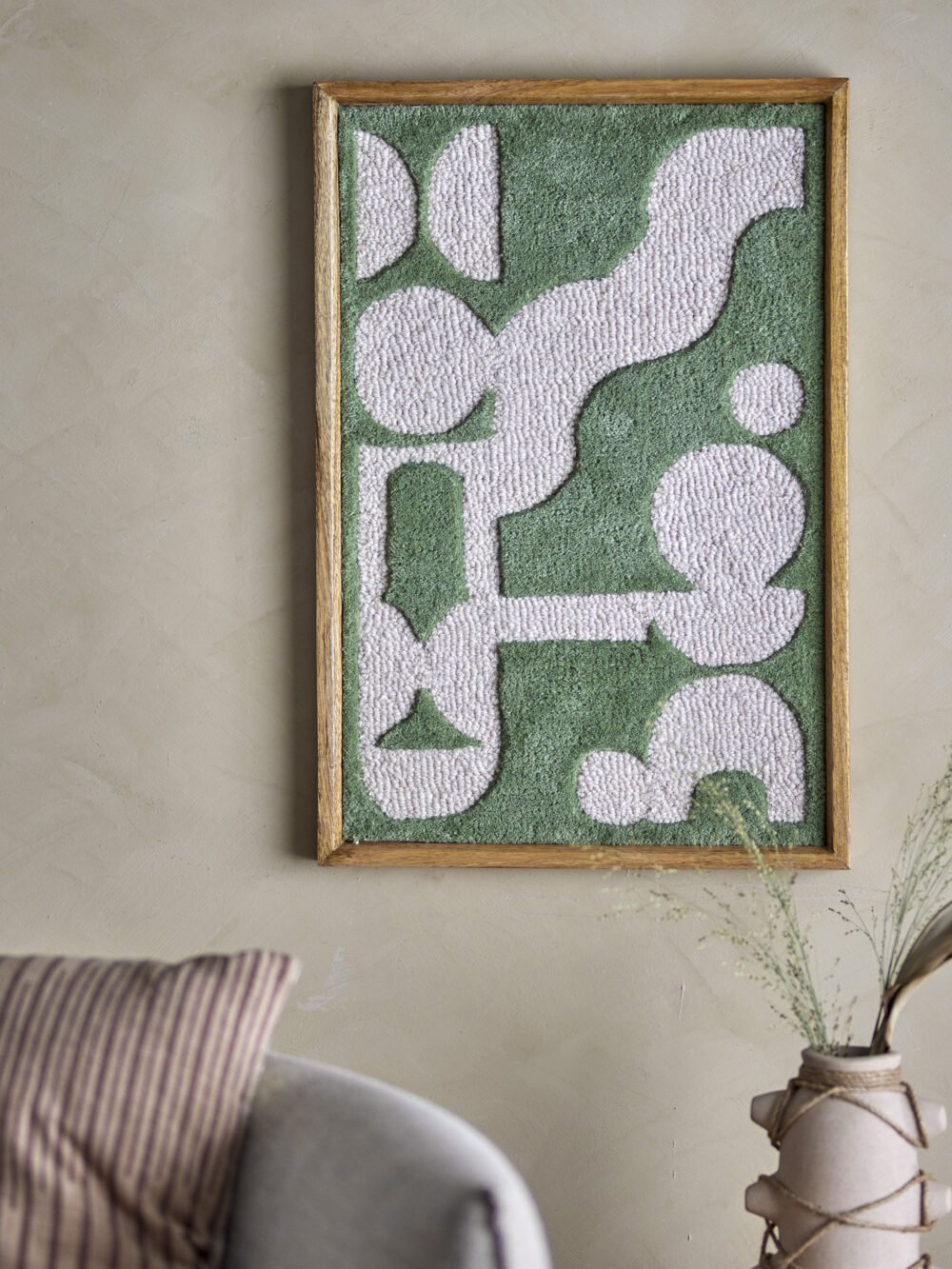 Longton Wall Decor, Green, Wool - Image 5