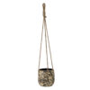Moghis Flowerpot, Hanging, Brown, Stoneware