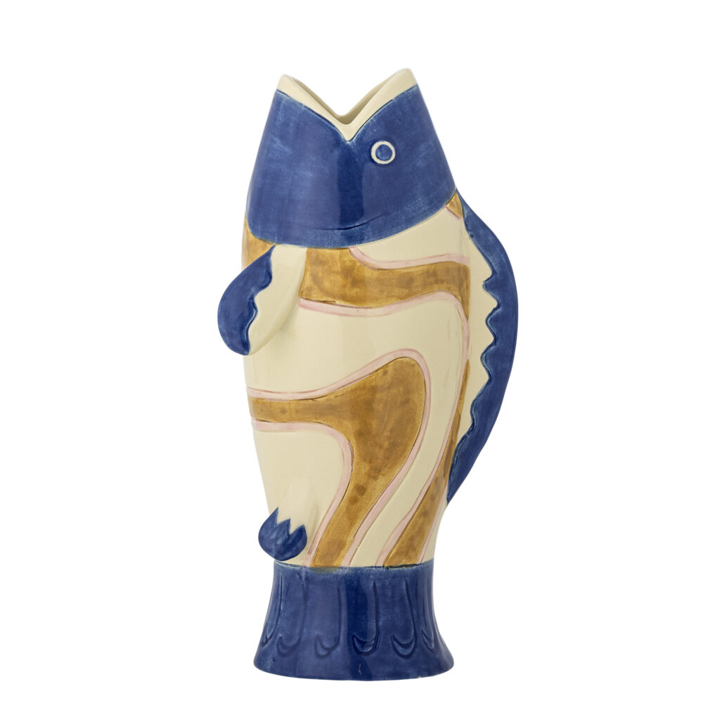 Irving Vase, Blue, Stoneware