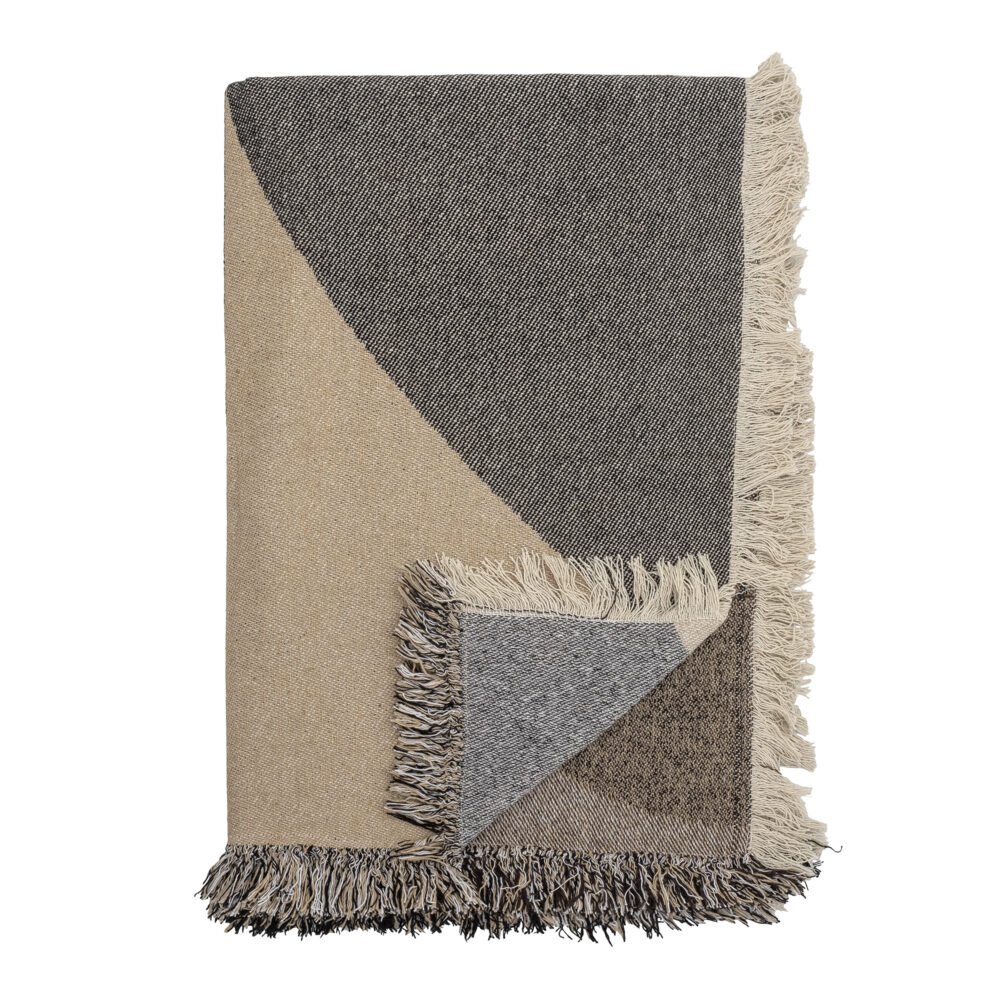 Tasja Throw, Nature, Recycled Cotton
