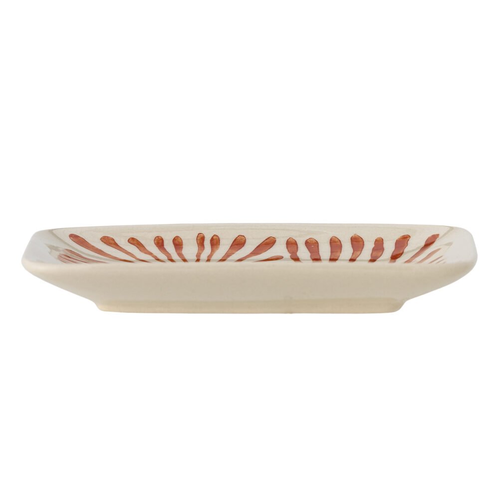 Fauni Plate, Red, Stoneware - Image 3