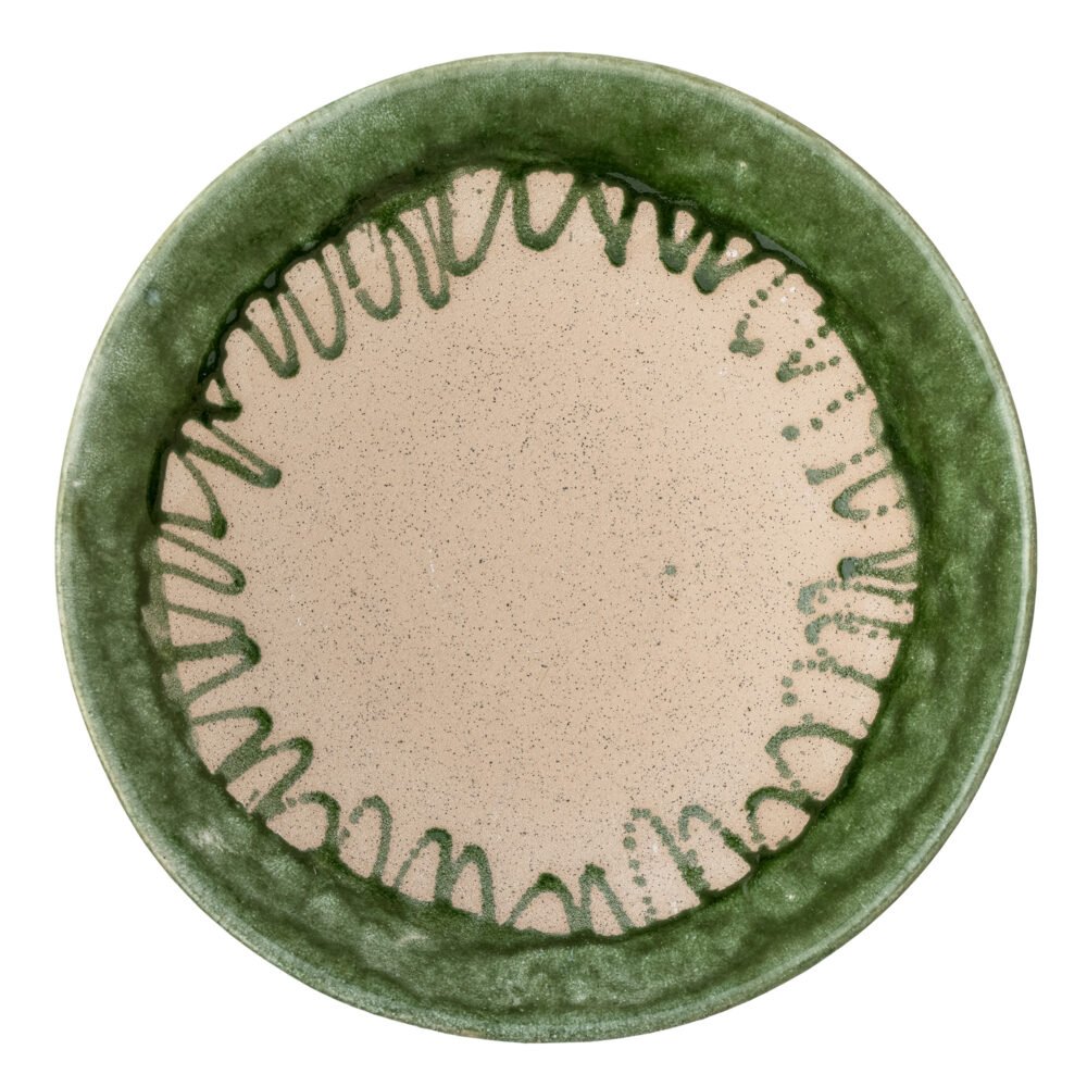 Moez Bowl, Green, Stoneware - Image 3