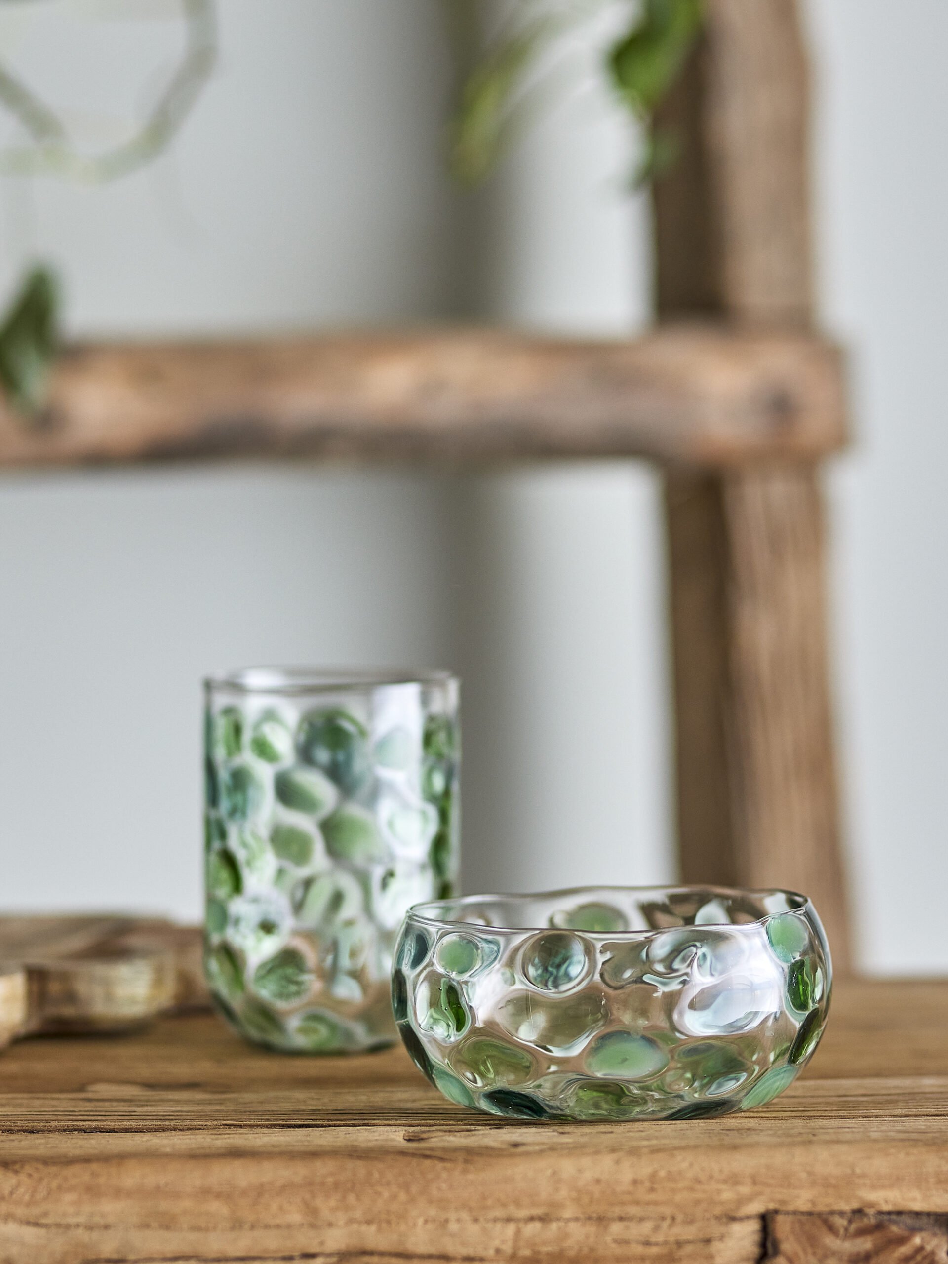 Rondha Bowl, Green, Glass - Image 3