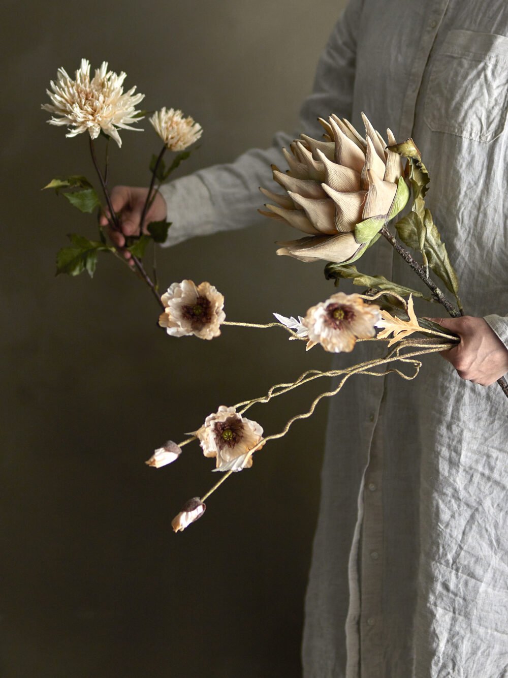 Chrysantemum Stem, Nature, Artificial Flowers - Image 3