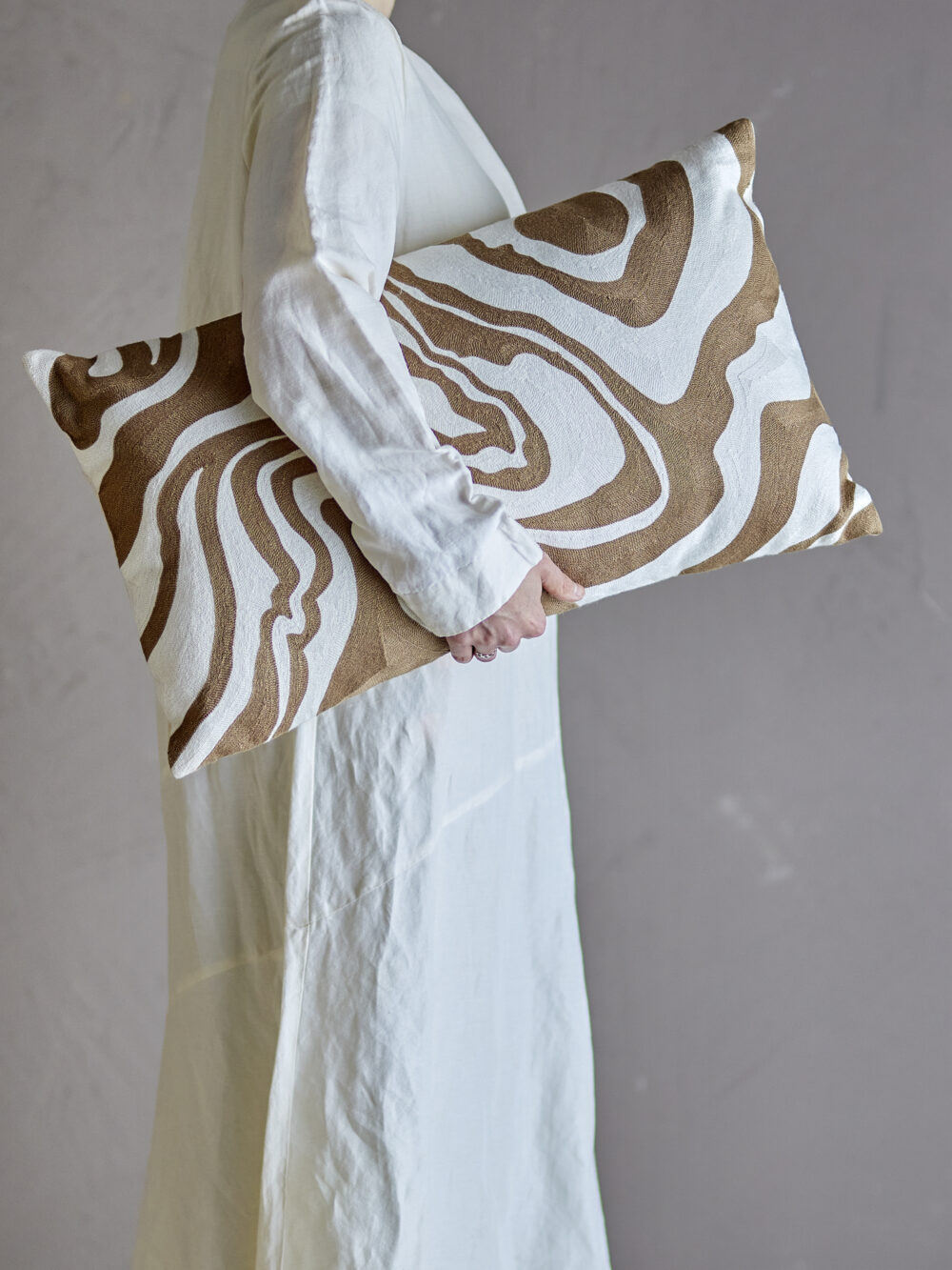 Aba Cushion, Nature, Cotton - Image 4