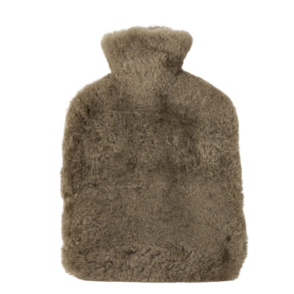 Cedar Hot Water Bottle, Nature, Sheepskin