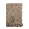 Bresso Throw, Brown, Recycled Cotton