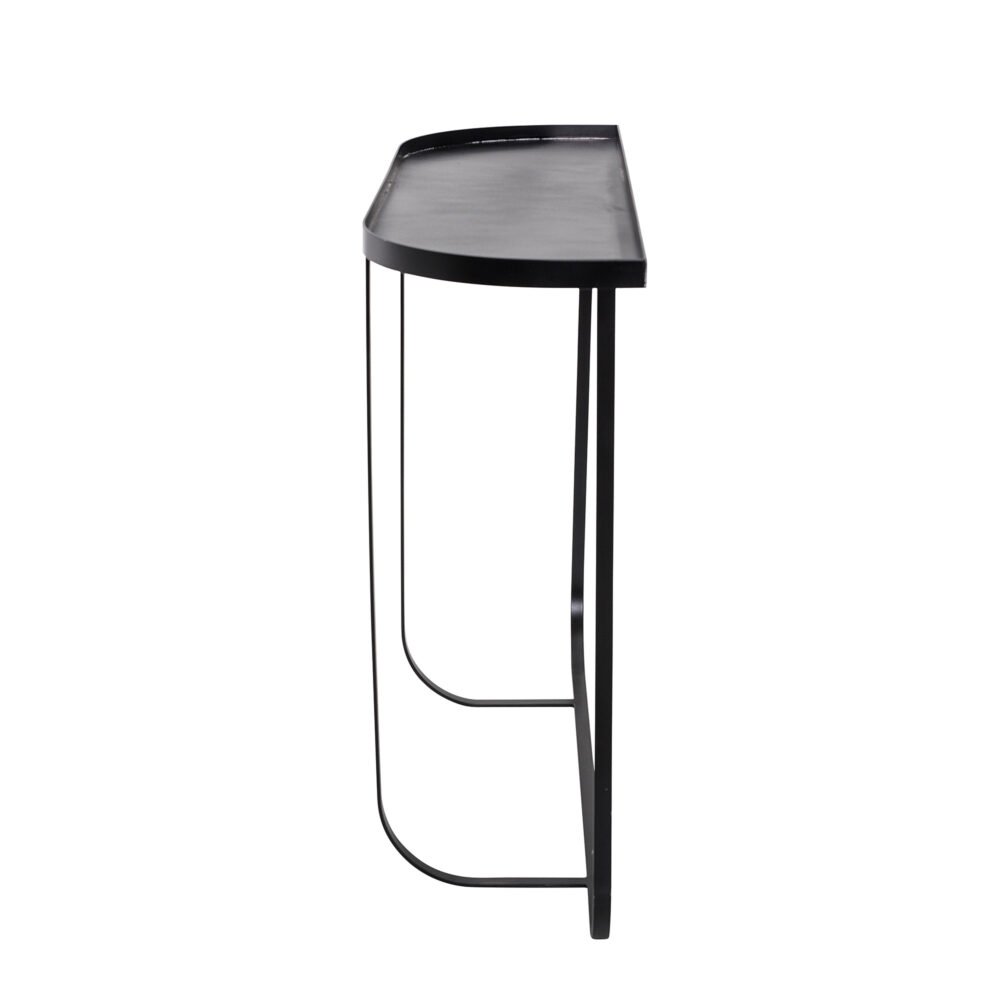 Harper Console Table, Black, Metal - Image 3