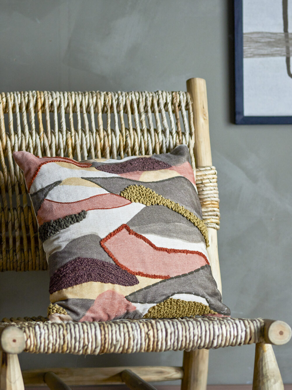 Carmagnola Cushion, Brown, Cotton - Image 3