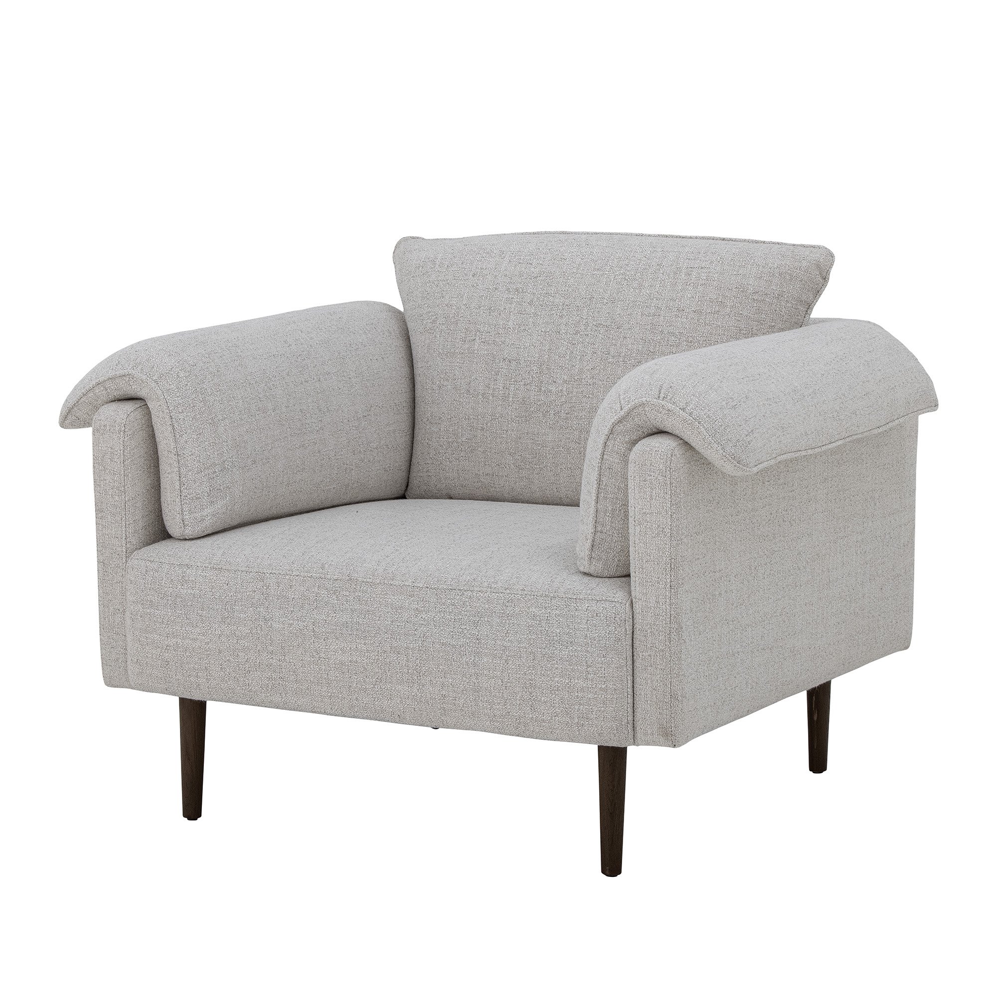 Chesham Lounge Chair, White, Polyester - Image 2