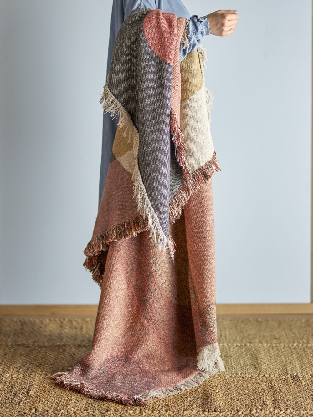 Arni Throw, Brown, Recycled Cotton - Image 5