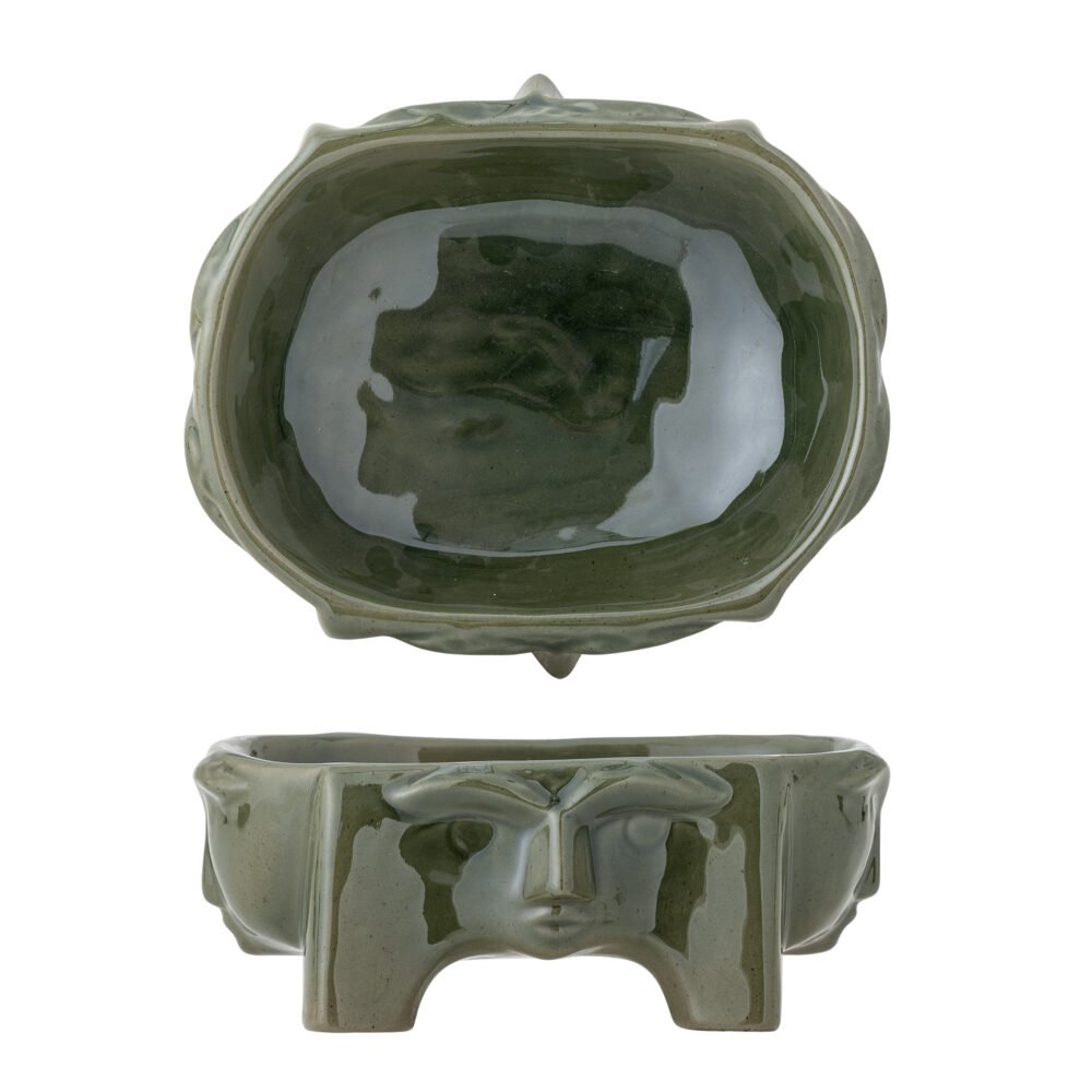 Amilia Bowl, Green, Stoneware