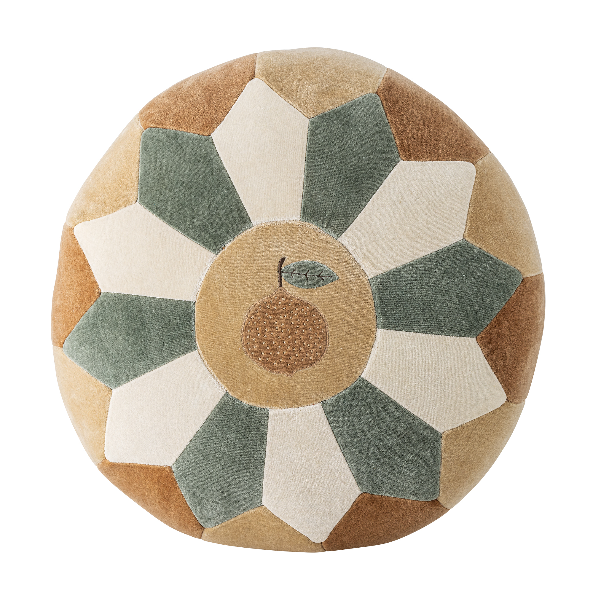 Agnes Pouf, Brown, Cotton - Image 3