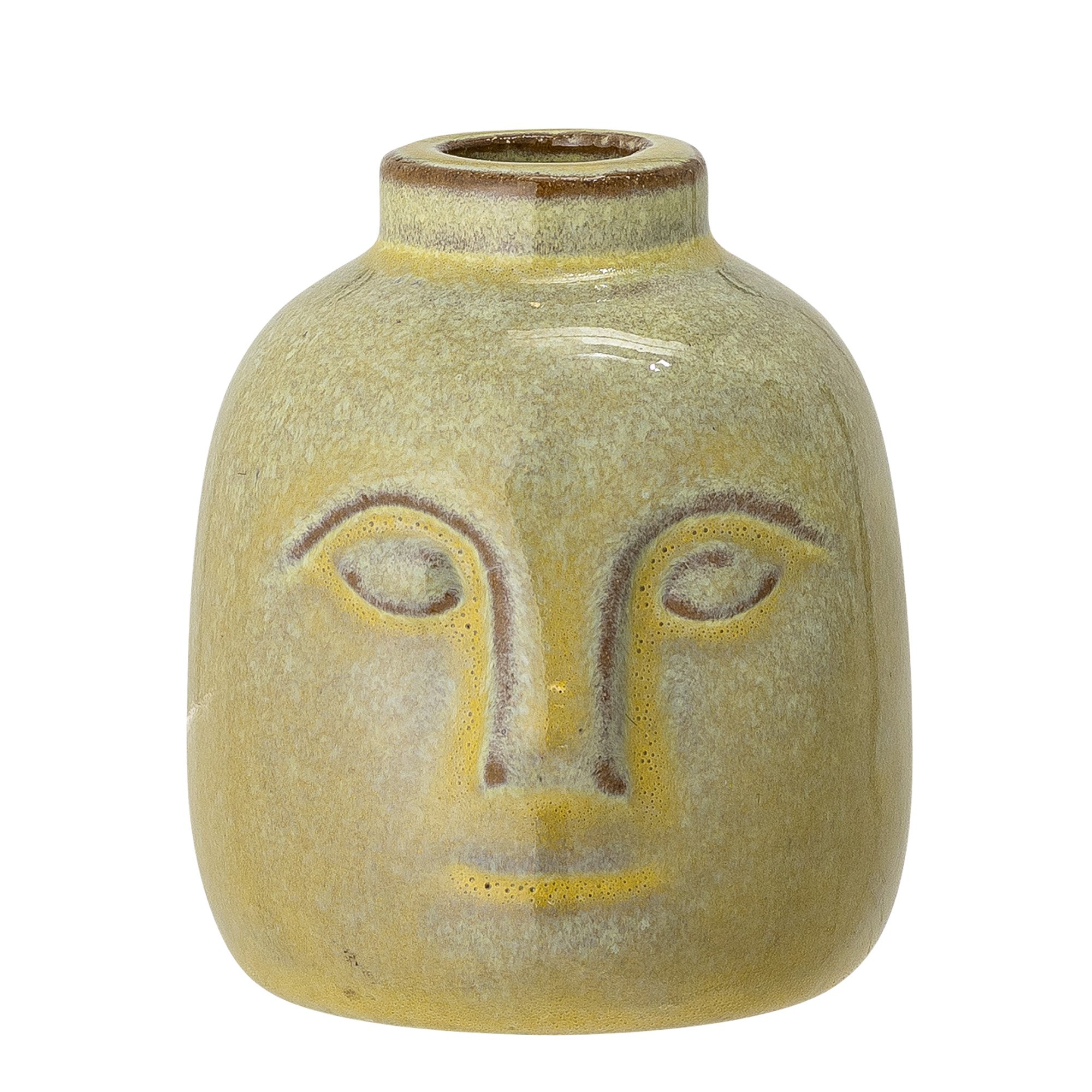 Eliot Candle Holder, Green, Stoneware