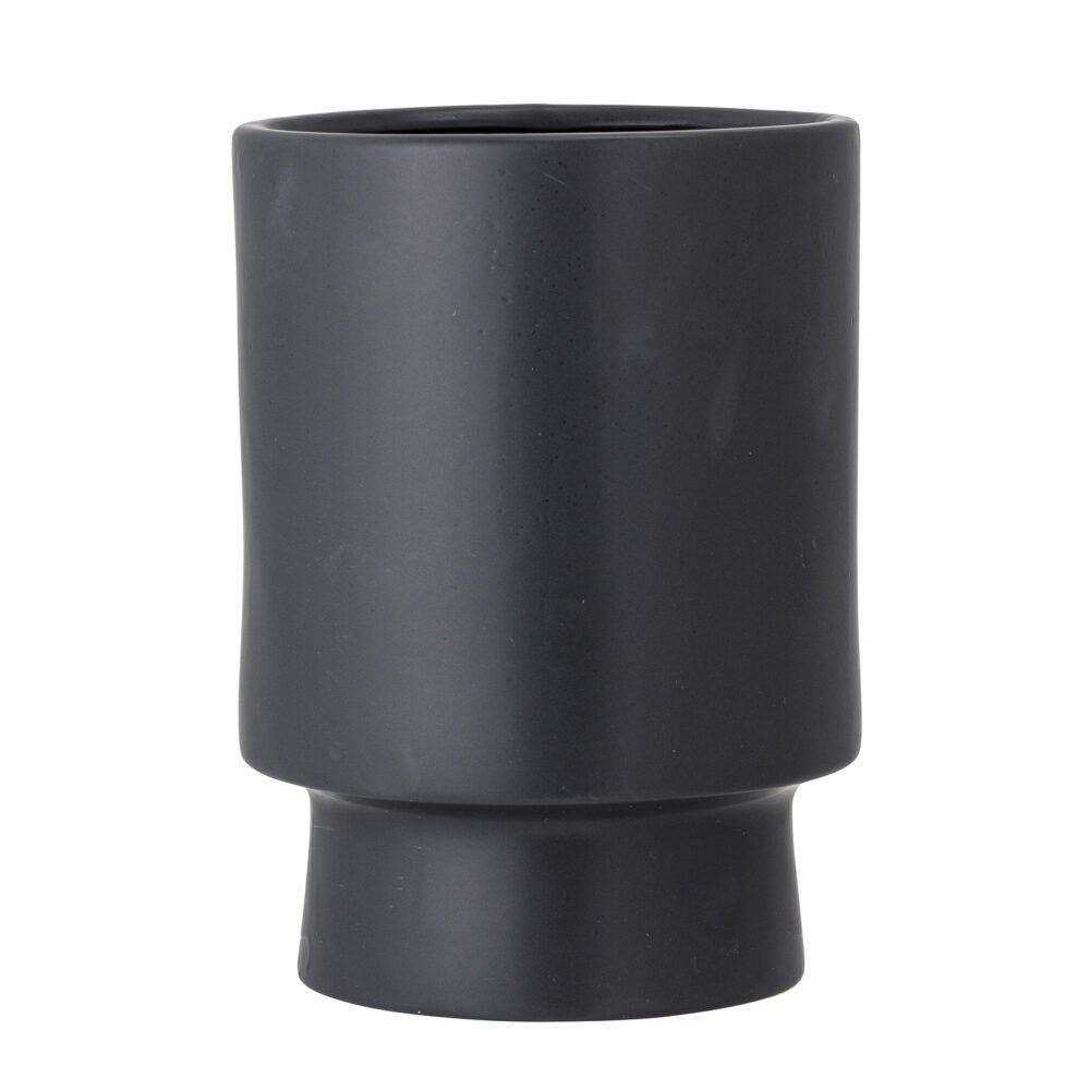 Mac Flowerpot, Black, Stoneware