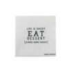 Wendy Napkin, Black, FSC® Mix, Paper