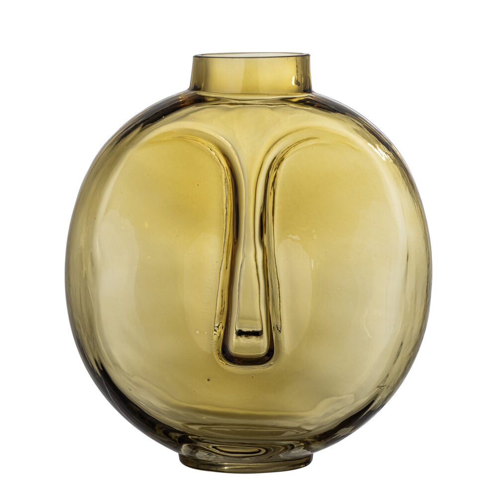 Daisi Vase, Brown, Glass