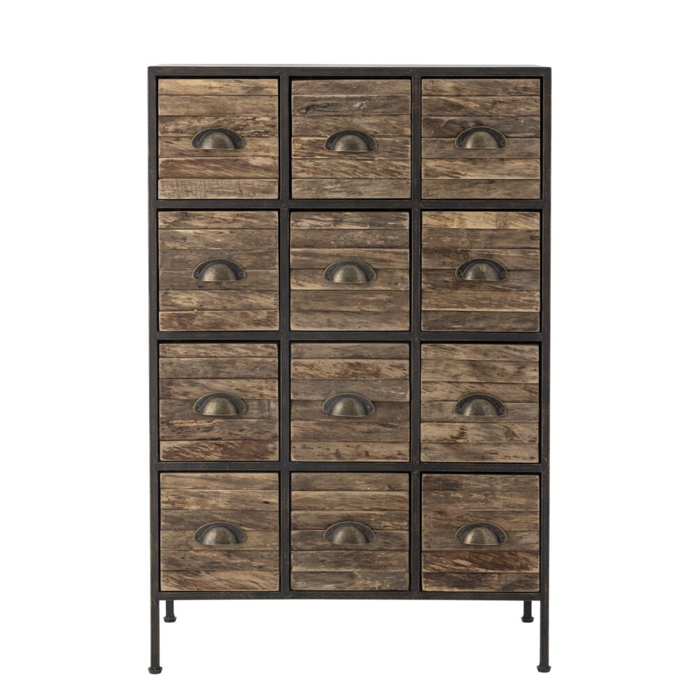 Matteo Drawers, Black, Metal