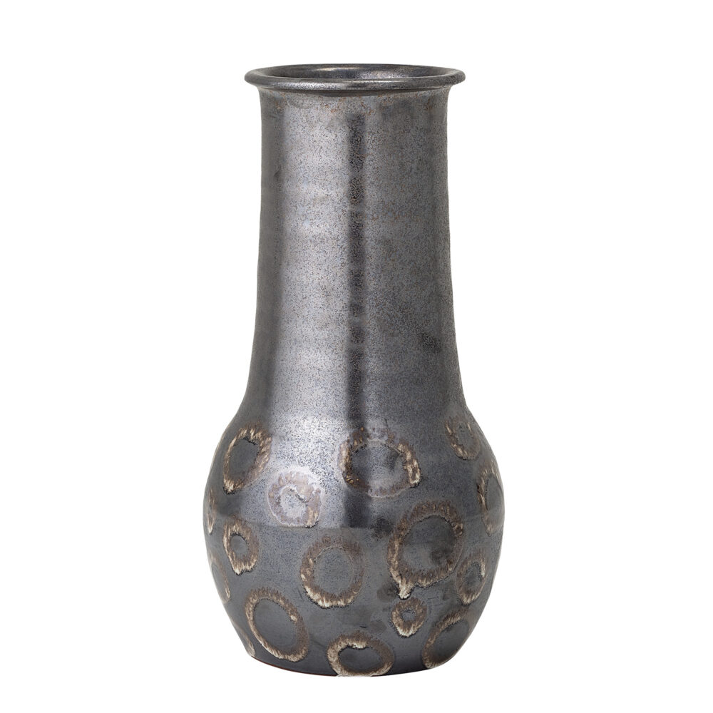 Gorm Deco Vase, Black, Terracotta