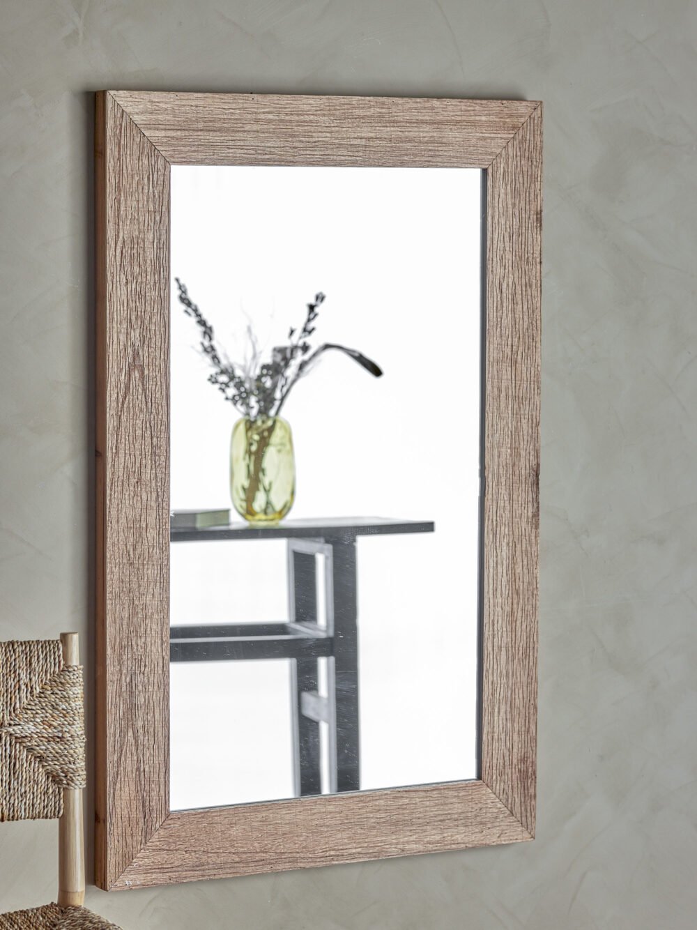 Lohan Wall Mirror, Nature, Pine - Image 3