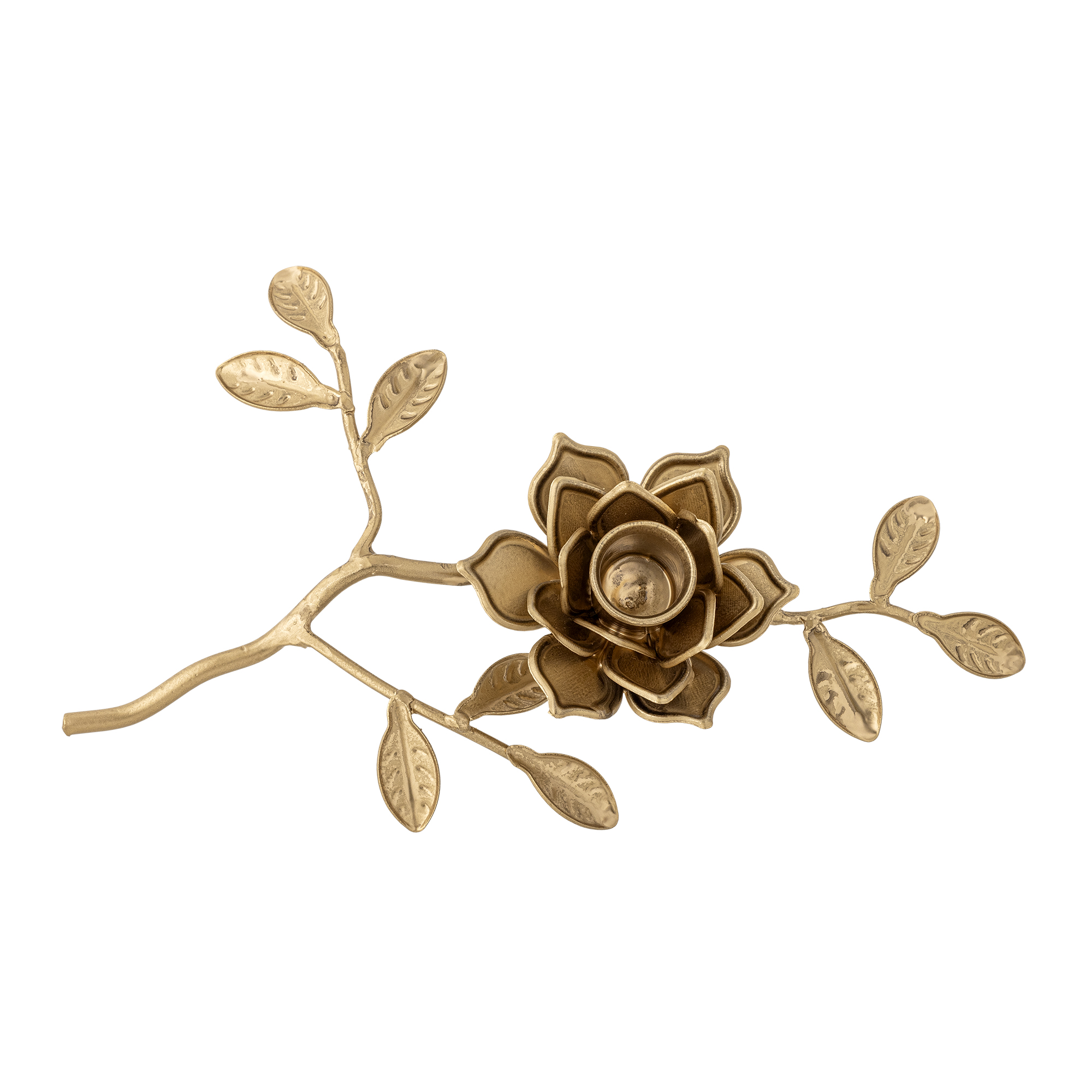 Gretchen Candle Holder, Gold, Metal - Image 2