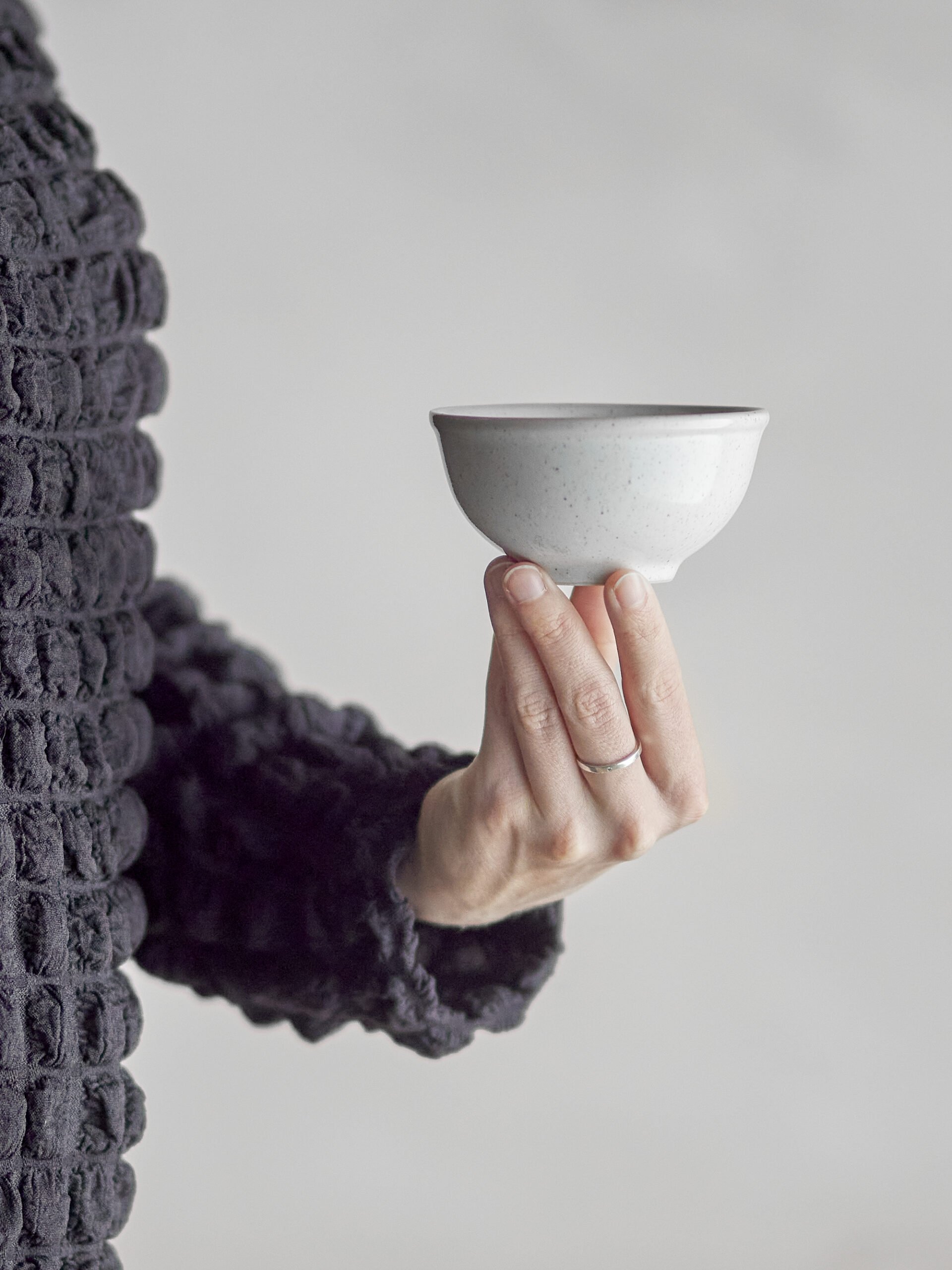 Addison Bowl, White, Stoneware - Image 5