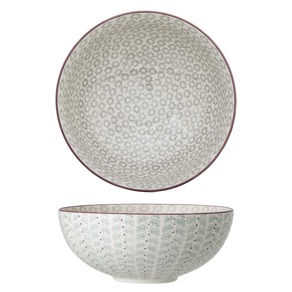 Maya Bowl, Green, Stoneware