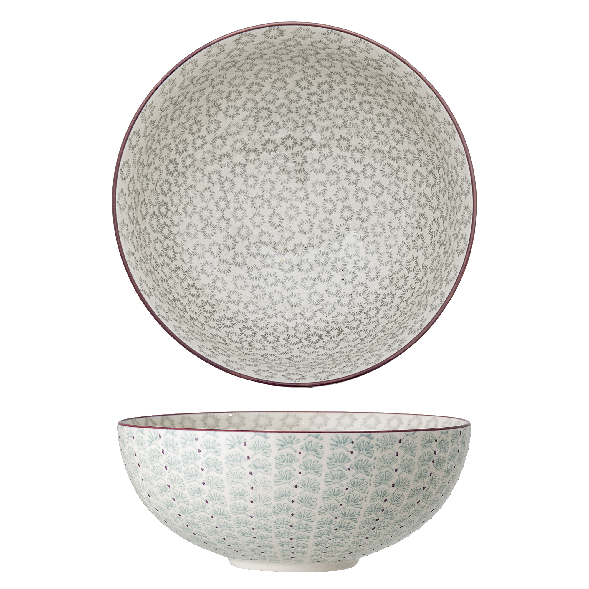 Maya Bowl, Green, Stoneware