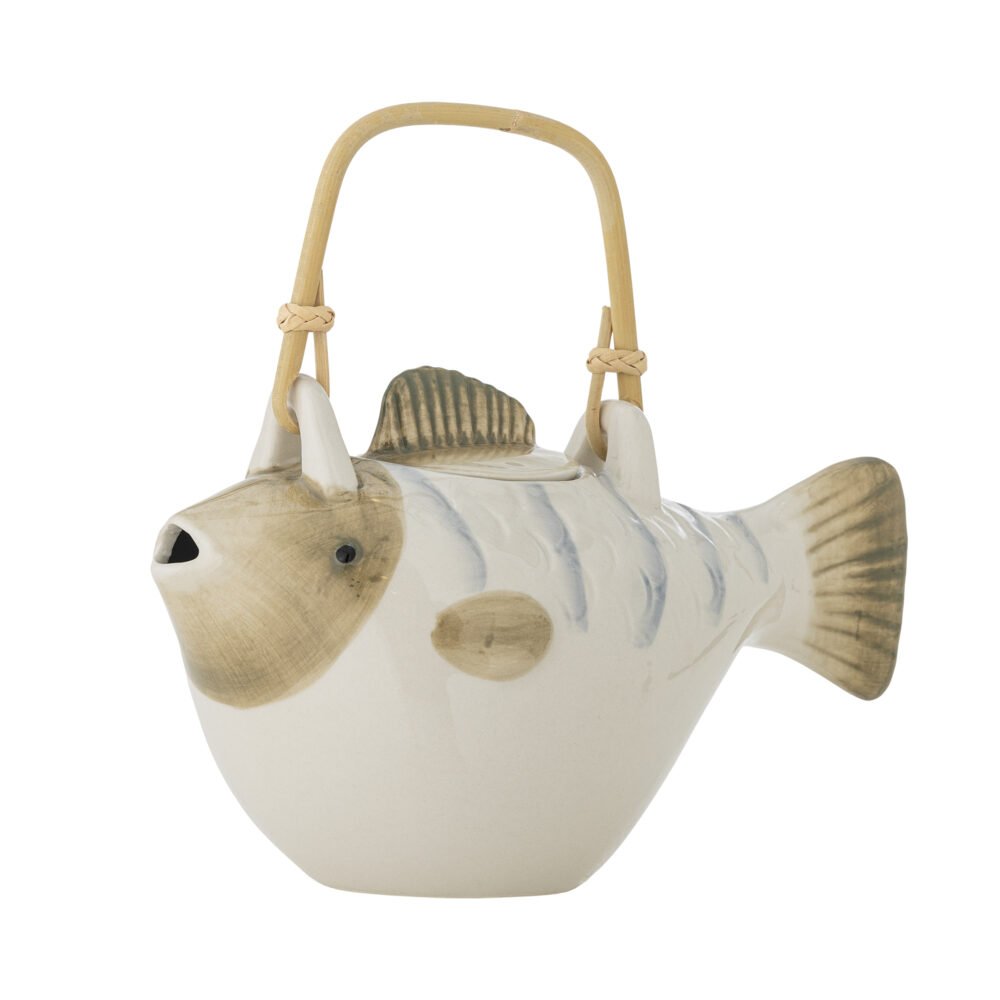 Wrenna Teapot, Grey, Stoneware