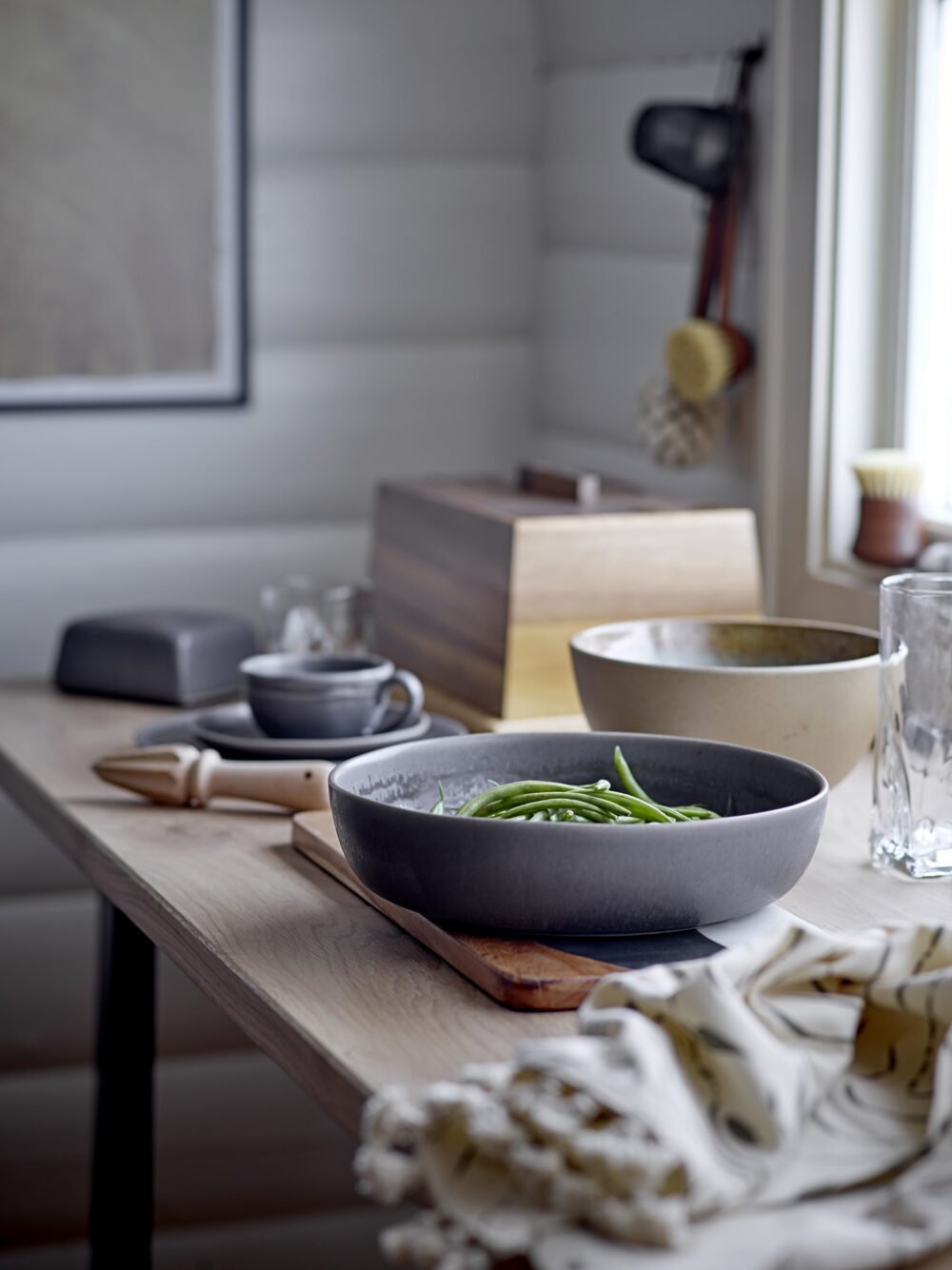 Lee Bowl w/Lid, Nature, Stoneware - Image 5