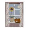 Nuala Illustration w/ Frame, White, Pine