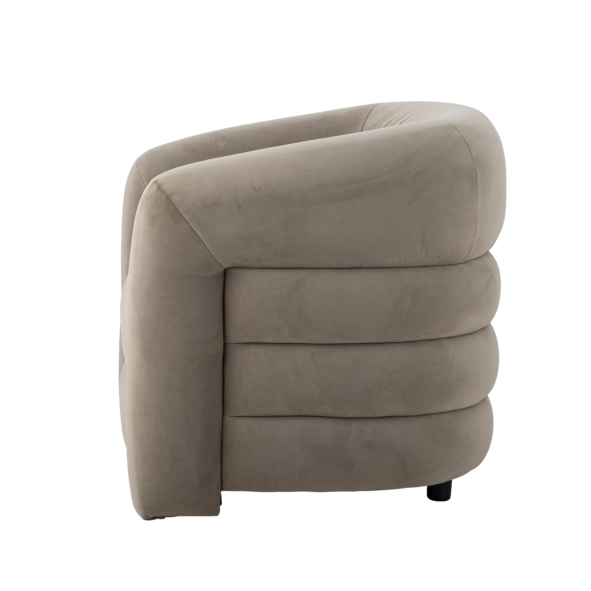 Joel Lounge Chair, Grey, Polyester - Image 4