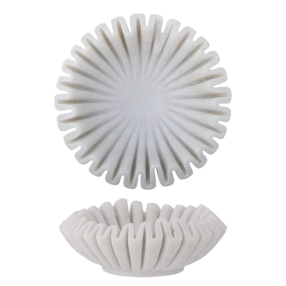 Harmonia Bowl, White, Marble