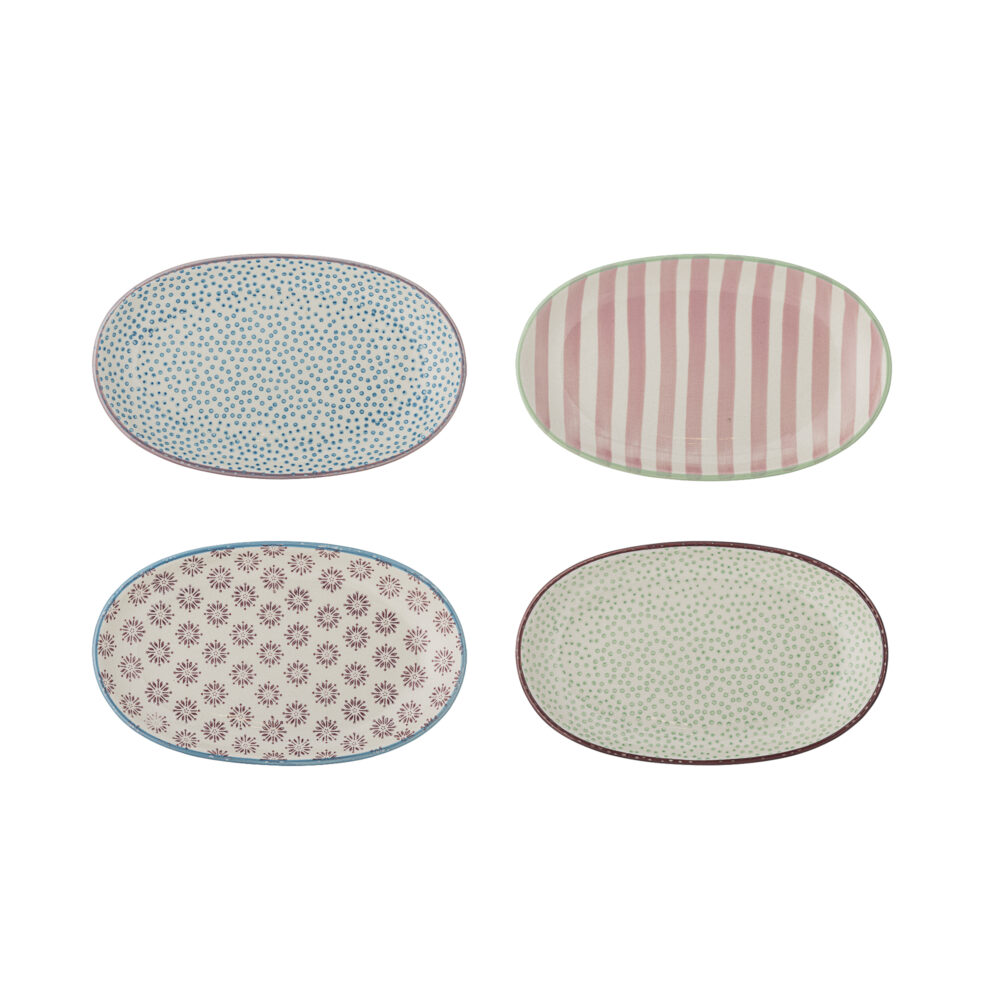 Patrizia Plate, Blue, Stoneware