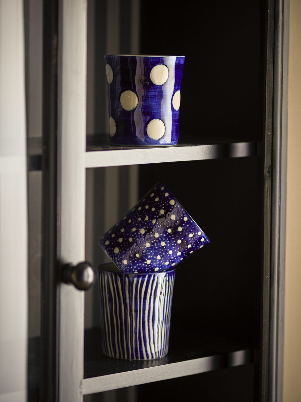 Minoa Cup, Blue, Stoneware - Image 3