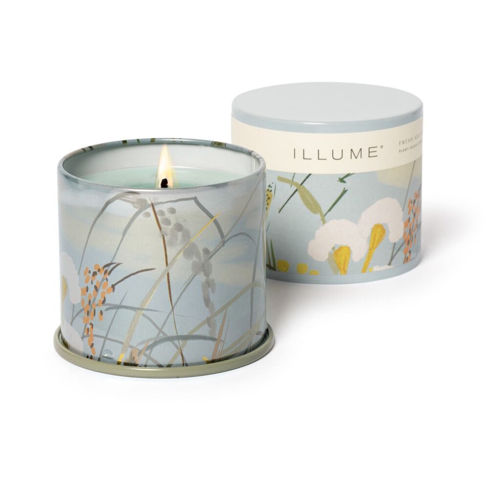 Fresh Sea Salt Vanity Tin Candle, Blue, - Image 3