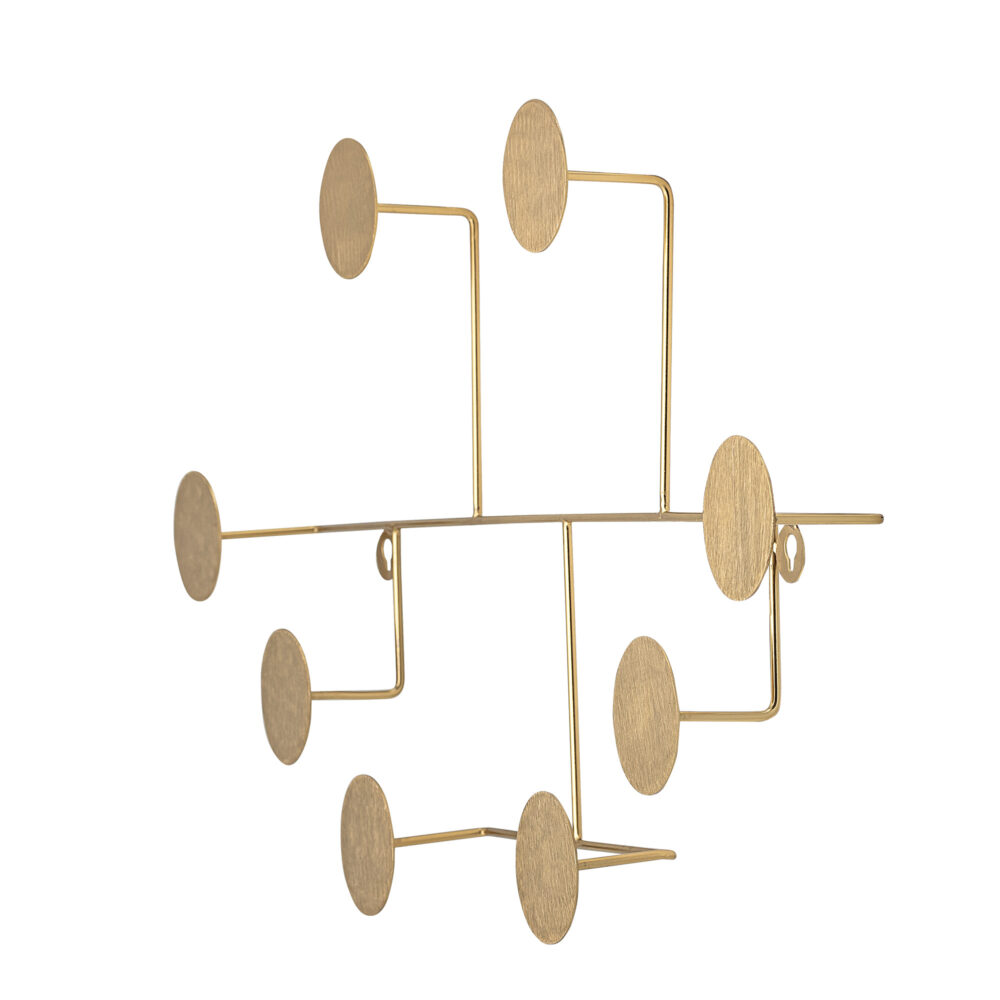 Fia Coat Rack, Brass, Metal - Image 2