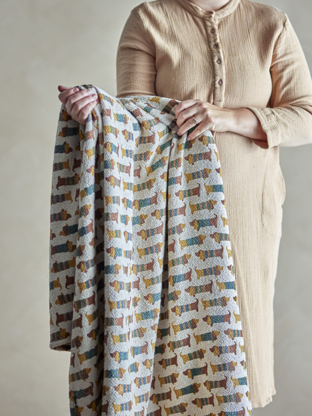 Charlie Throw, Brown, Recycled Cotton - Image 4