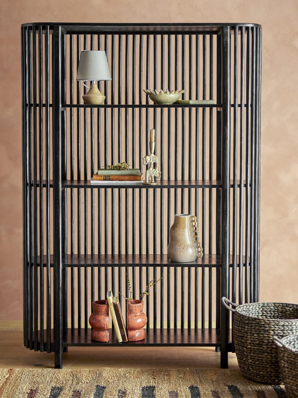 Sali Bookcase, Black, Mango - Image 6