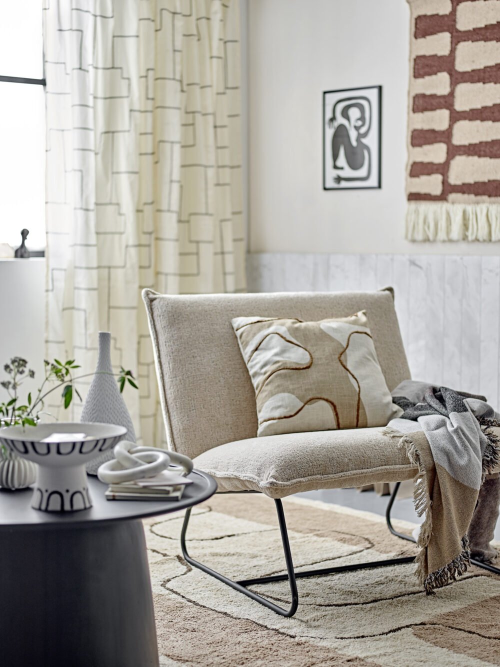 Orinoco Throw, Nature, Recycled Cotton - Image 4