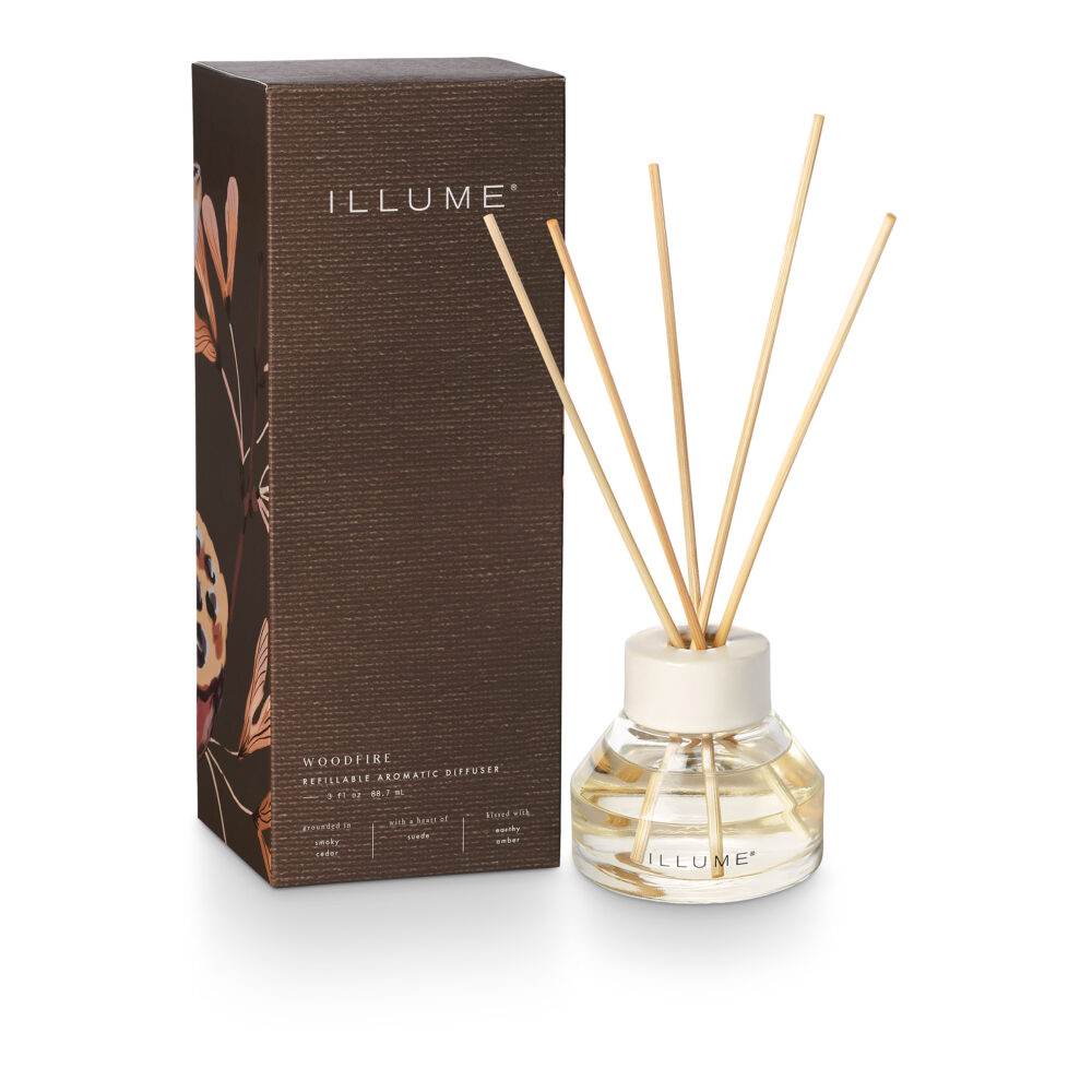Woodfire Scent Diffuser, Brown,