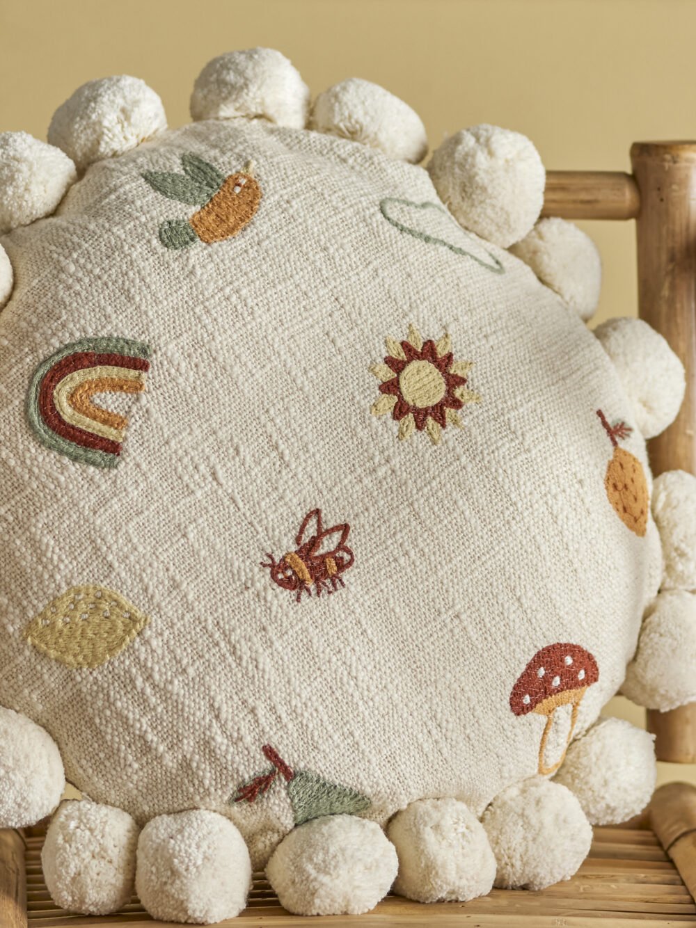 Agnes Cushion, Nature, Cotton - Image 4