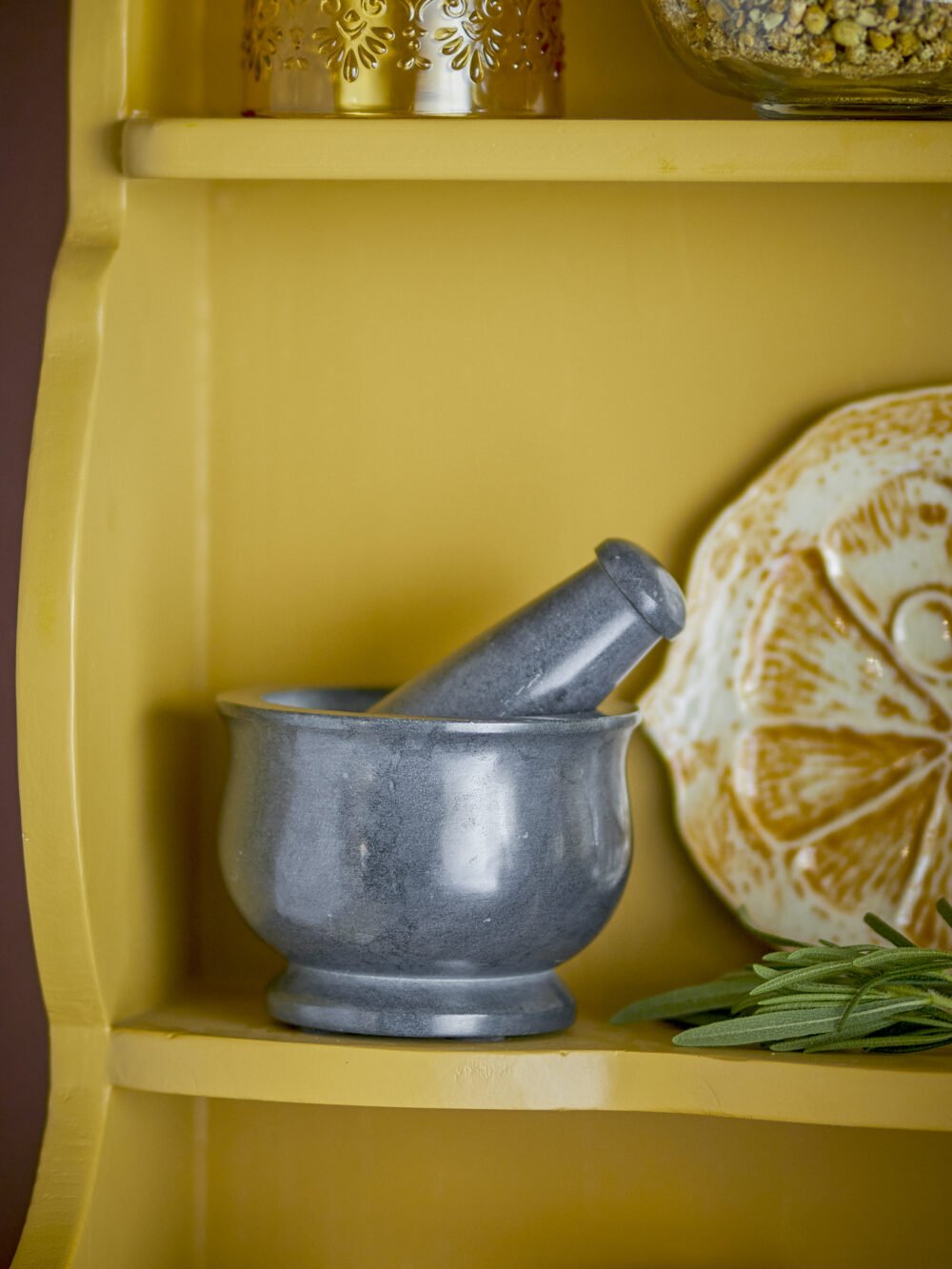 Aprilla Mortar & Pestle, Grey, Soapstone - Image 4
