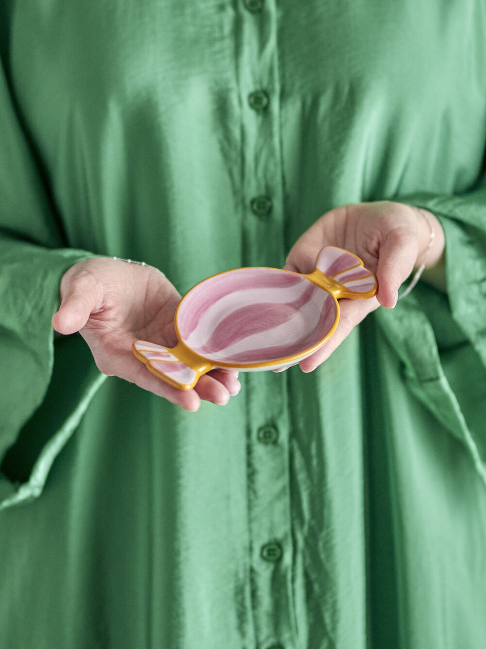 Caramella Serving Plate, Rose, Stoneware - Image 5