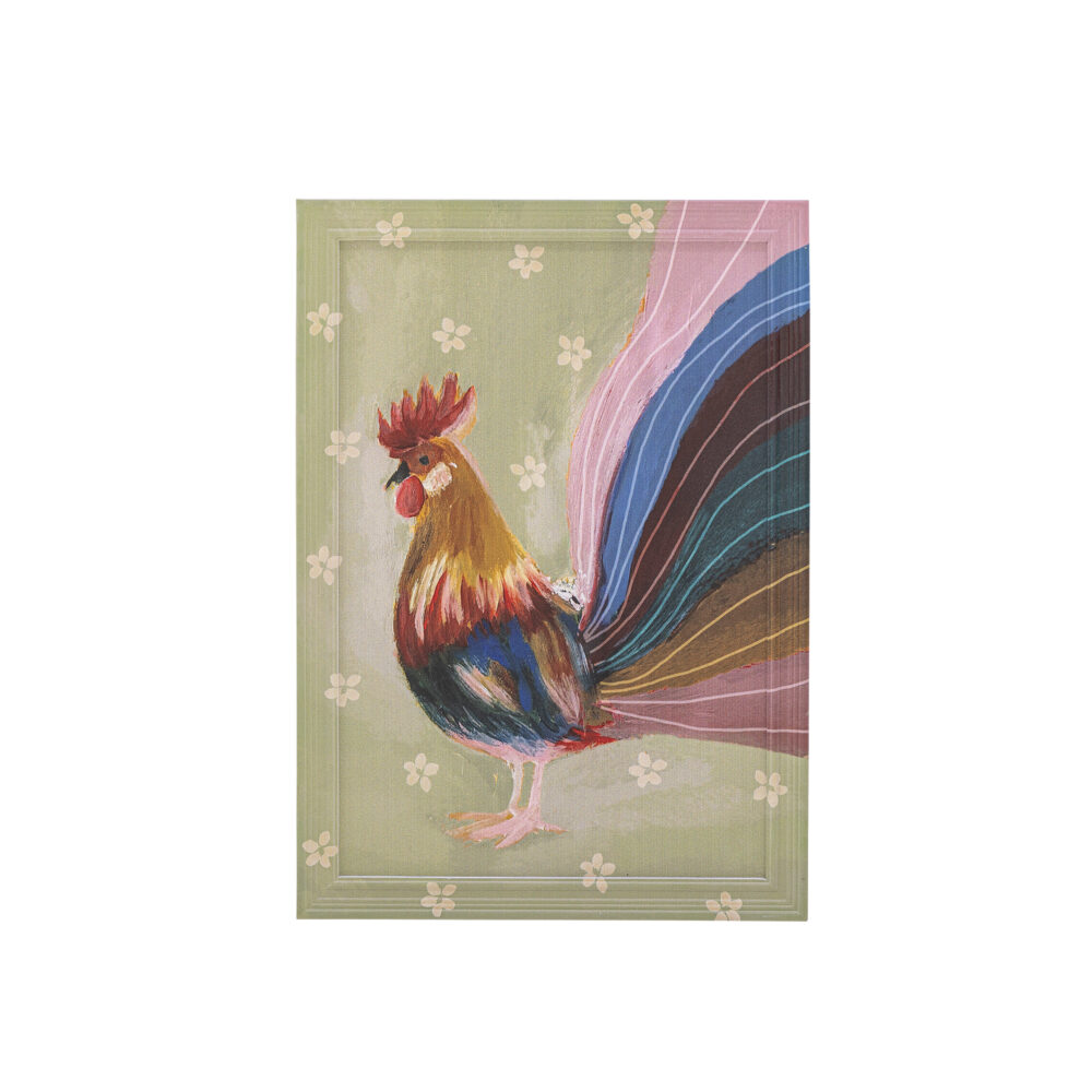 Hanaia Illustration w/ Frame, Green, Firwood