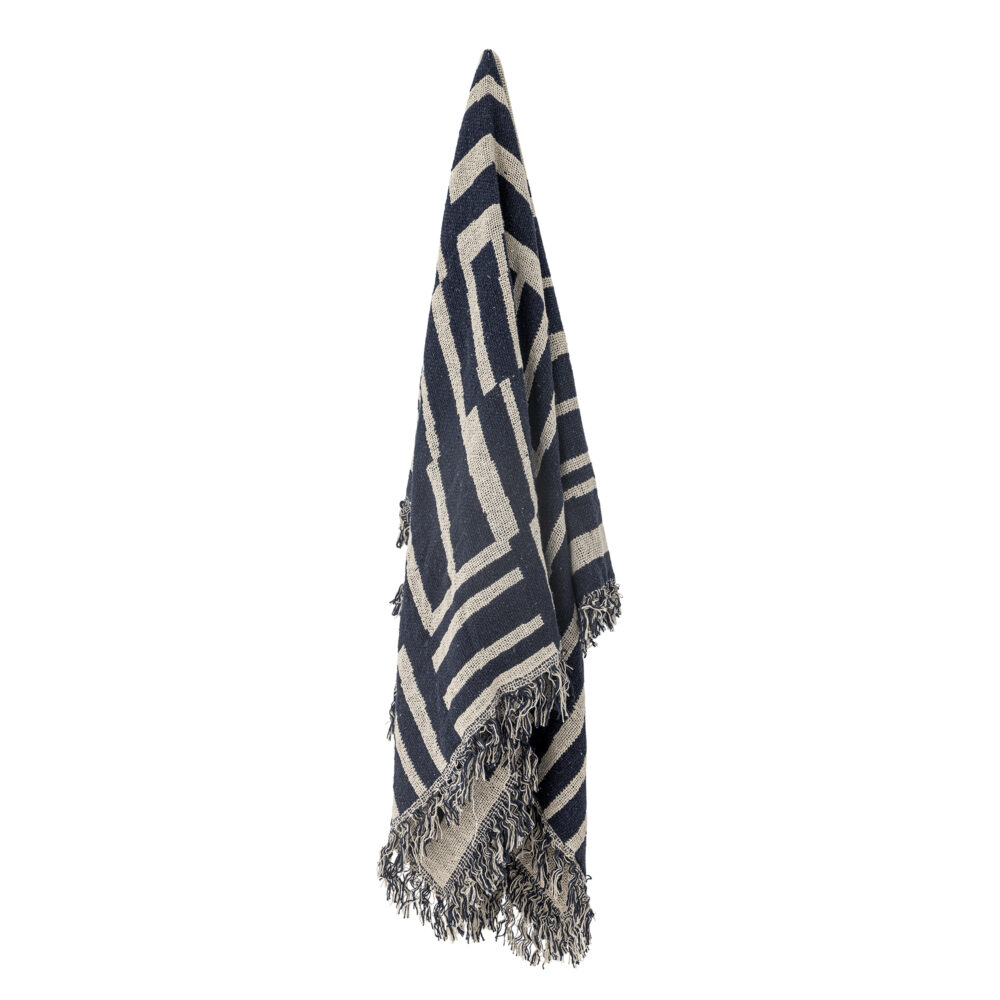 Frankie Throw, Blue, Recycled Cotton - Image 3