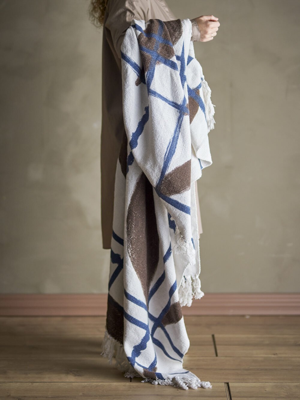 Imperia Throw, Nature, Recycled Cotton - Image 4
