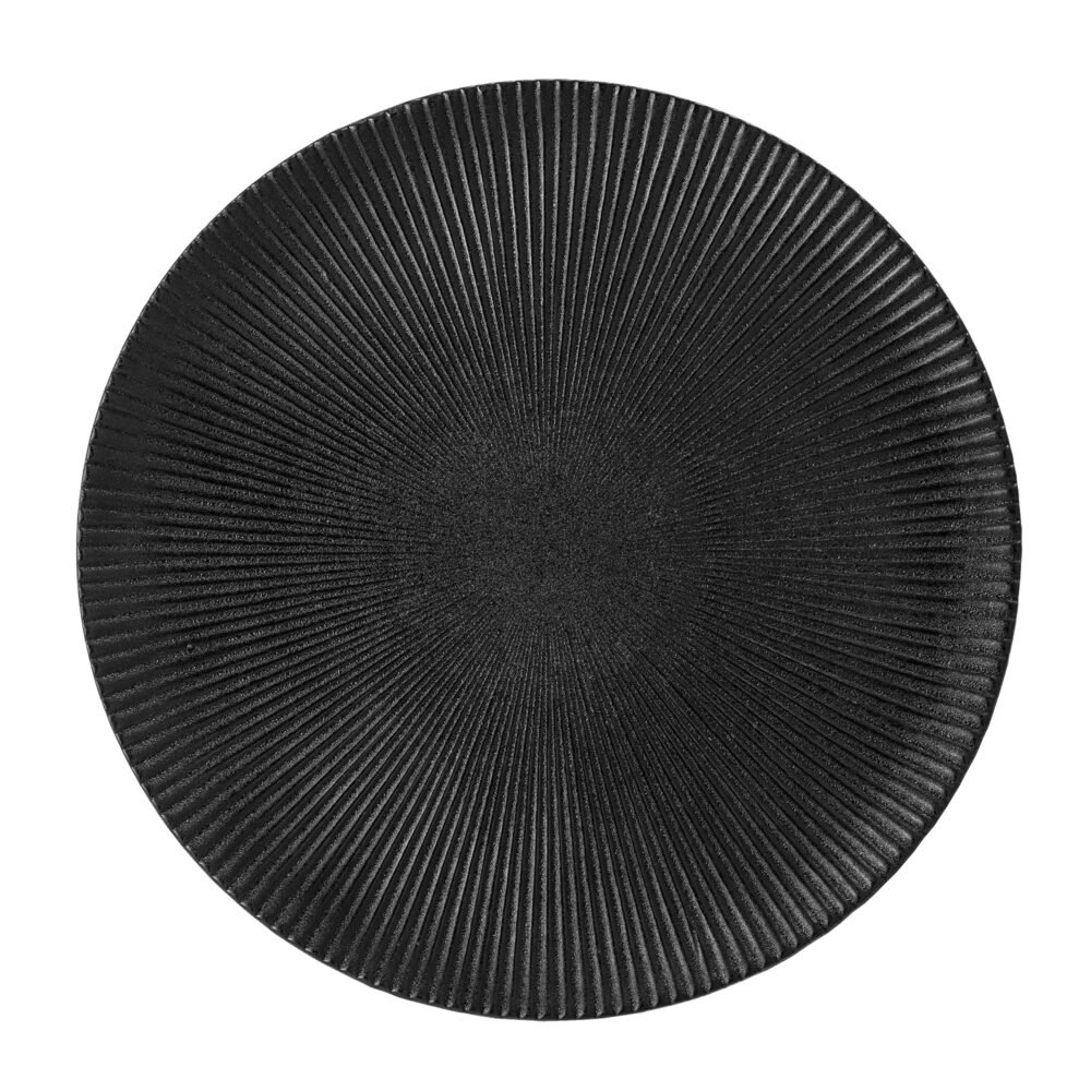 Neri Plate, Black, Stoneware - Image 3